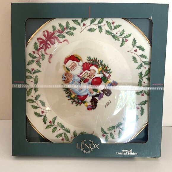 Vintage Lenox 1997 Annual Holiday Collector Plate Christmas Limited Edition NIB - Picture 1 of 6